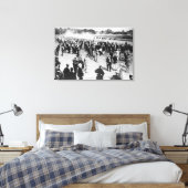 Paarden Racen foto's in Saratoga Canvas Afdruk (Insitu (Slaapkamer))