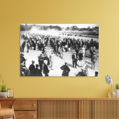 Paarden Racen foto's in Saratoga Canvas Afdruk (Insitu (Woonkamer))