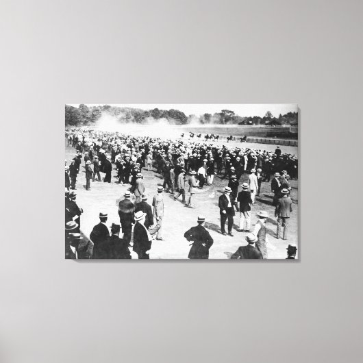 Paarden Racen foto's in Saratoga Canvas Afdruk (Voorkant)