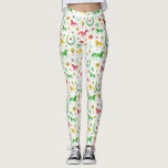 Paarden Racing Derby Day Party Colorful Pattern Leggings<br><div class="desc">Viel je favoriete paardenrennen op met dit prachtige patroon. Het repetitieve ontwerp wordt gemaakt in heldere voorjaarstinten van groen, goud en rood op een witte/grijze achtergrond met een licht marmer effect. Het patroon omvat paarden, trofeeën, hoefijzers en rozen. Contact FancyCelebration voor veranderingen. Zie de overeenkomende partijbenodigdheden en meer hier: https://www.zazzle.com/collections/horse_racing_derby_party_collection_ii-119950793353304762...</div>