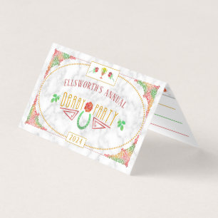 Paarden Racing Derby Wager Party Games Betting Sli Visitekaartje