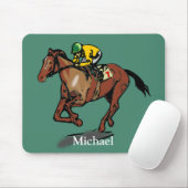 Paarden Racing Personalized Muismat (Met muis)