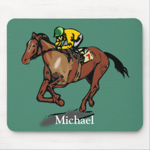 Paarden Racing Personalized Muismat