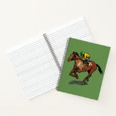 Paarden Racing Spiral notebook Notitieboek (Binnen)
