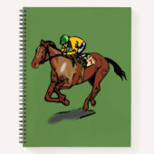Paarden Racing Spiral notebook Notitieboek (Voorkant)