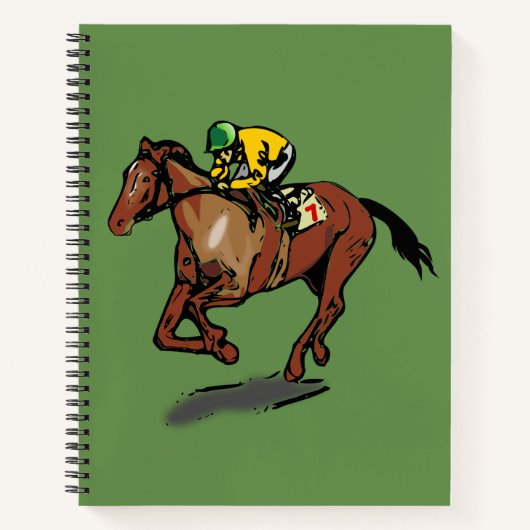 Paarden Racing Spiral notebook Notitieboek (Voorkant)