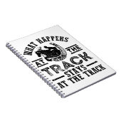 Paarden Racing wat er gebeurt op het spoor Notitieboek (Rechterzijde)