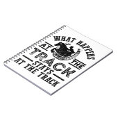 Paarden Racing wat er gebeurt op het spoor Notitieboek (Linkerzijde)