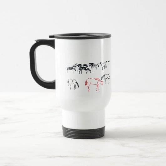 Paarden reisbeker (Links)