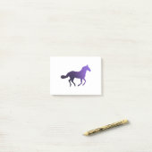 Paarden - Rend - Violet Post-it® Notes (Op bureau)