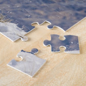 Paarden rennen in de sneeuw legpuzzel (Zijkant)