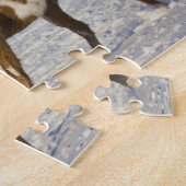 Paarden rennen in de sneeuw legpuzzel (Zijkant)