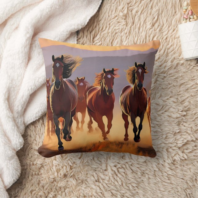 Paarden Rennen Mooie Kussen! Kussen (Deken)