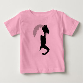 paarden rennen samen meisje t-shirt