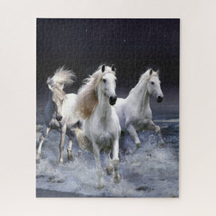 Paarden rennende kussen legpuzzel