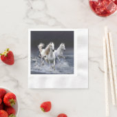 Paarden rennende  kussen servet (Insitu)