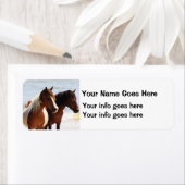 Paarden Retouradreslabels Etiket (Insitu)