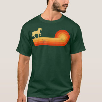 Paarden Retro  stijl 60s 70s Geschikt voor Mannen T-shirt