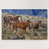 Paarden Roaming the Hills Legpuzzel (Horizontaal)