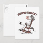 Paarden Rock! Briefkaart (Voorkant / Achterkant)