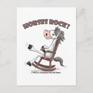 Paarden Rock! Briefkaart