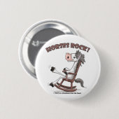 Paarden Rock! Ronde Button 5,7 Cm (Voorkant /achterkant)