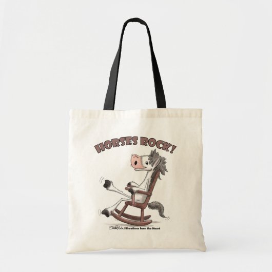 Paarden Rock! Tote Bag (Voorkant)