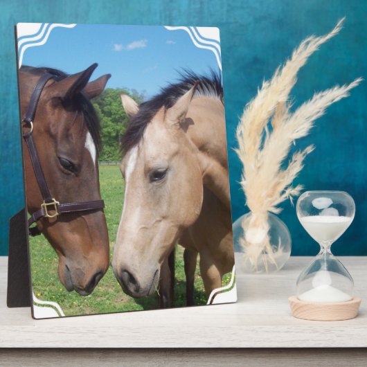 Paarden Romance Plaque Fotoplaat (Zijkant)
