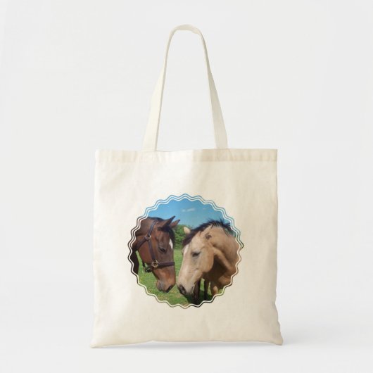 Paarden Romance Small Canvas Bag Tote Bag (Voorkant)