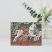 Paarden rondlopen briefkaart (Staand voorkant)