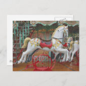 Paarden rondlopen briefkaart (Voorkant / Achterkant)