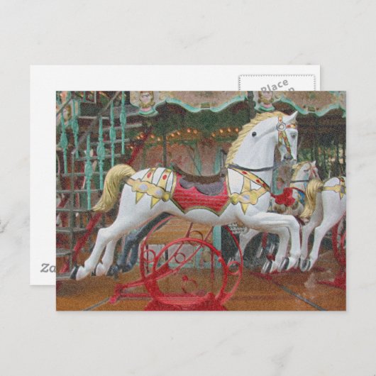 Paarden rondlopen briefkaart (Voorkant / Achterkant)