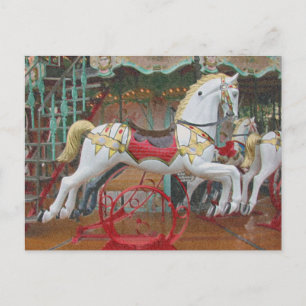 Paarden rondlopen briefkaart