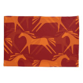 Paarden: Rood naadloze ruiter schoonheid. Kussensloop (Achterkant)