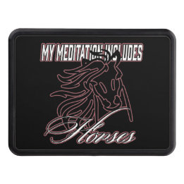 Paarden Roze Black Trekhaak Afdekplaat