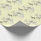 Paarden, ruitersport cadeaupapier (Hoek)