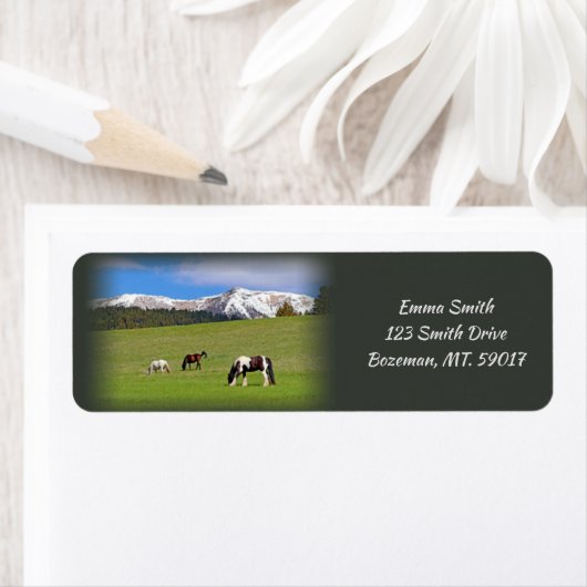 Paarden Rustadres Etiket (Insitu)