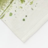 Paarden rusten tussen levendige bloemen en groen fleece deken (Hoek)