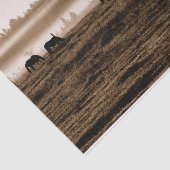 Paarden Rustic  Sepia Texture Decoupage Tissuepapier (Detail)