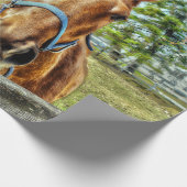 Paarden Rustisch Land Western Boerderij ontkoppeli Cadeaupapier (Hoek)