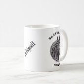 Paarden  schetsen Hoefijzer Beste vrienden Koffiemok (Voorkant rechts)