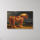 "Paarden" schilderij van James Ward Canvas Afdruk (Voorkant)