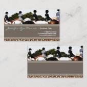 Paarden Show lijn op Equestrian Profile Card Visitekaartje (Voorkant / Achterkant)