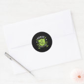 Paarden - Show van paarden Ronde Sticker (Envelop)