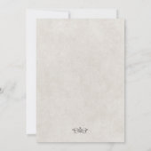 paarden silhouet Cowboy bruiloft Kaart (Achterkant)