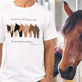 Paarden Silhouettes met paardenprijsopgave T-shirt