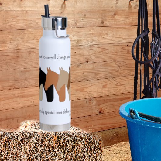 Paarden Silhouettes met paardenprijsopgave Waterfles