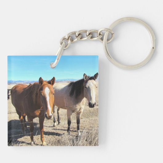 Paarden Sleutelhanger (Achterkant)