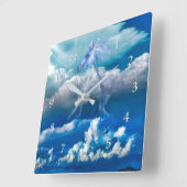 Paarden Spirit SKY RIDERS Vierkante Klok (Hoek)