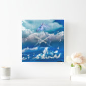 Paarden Spirit SKY RIDERS Vierkante Klok (Huis)